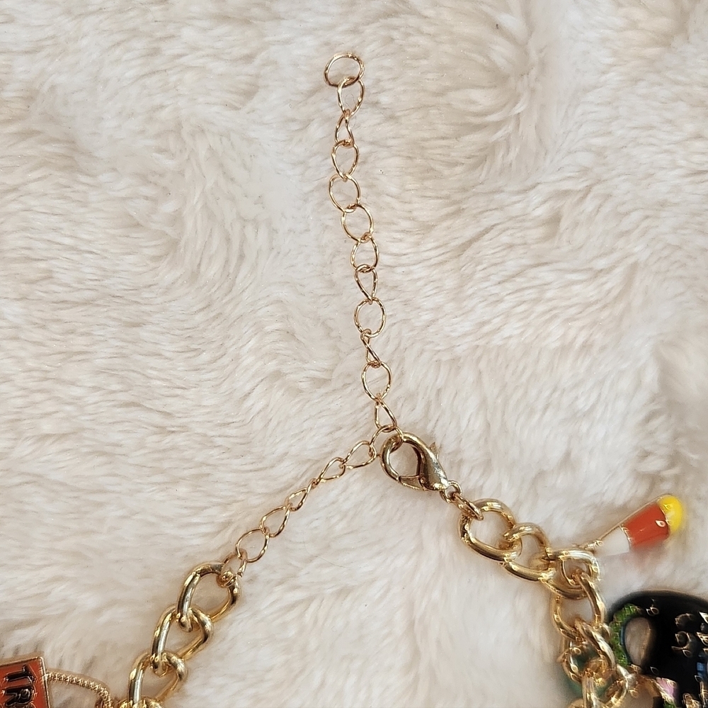 Halloween Charm Bracelet - Gold Plated - Picture 5 of 5
